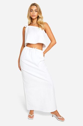Womens Cotton Maxi Skirt - - 10 - boohoo - Modalova