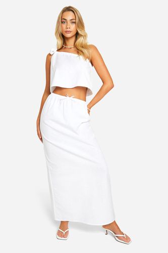 Womens Cotton Maxi Skirt - - 12 - boohoo - Modalova