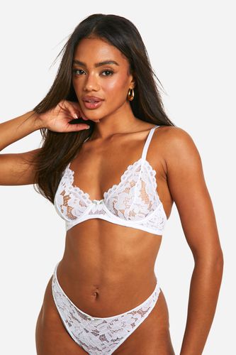 Womens Lace Underwire Bra - 36C - boohoo - Modalova