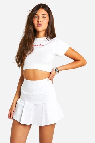 Womens Pleated Tennis Skort - - 8 - boohoo - Modalova