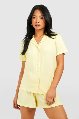 Womens Petite Short Sleeve Pyjama Set - - 14 - boohoo - Modalova