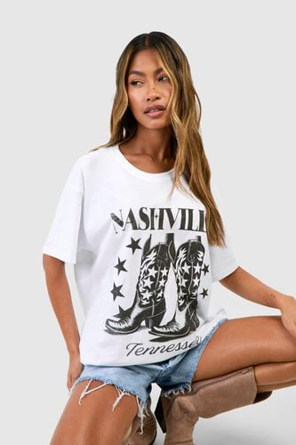 Womens Nashville Oversized T-shirt - - L - boohoo - Modalova