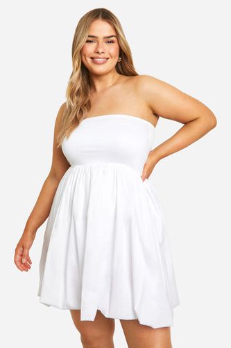 Womens Plus Cotton Puffball Mini Dress - - 22 - boohoo - Modalova