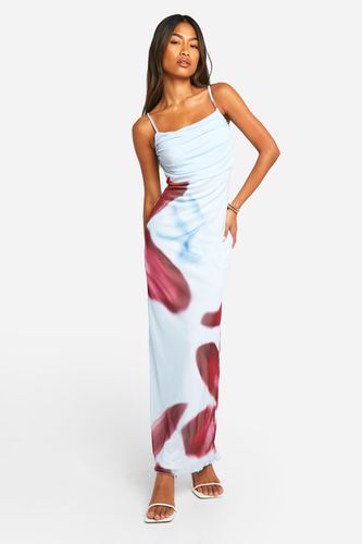 Womens Floral Print Mesh Maxi Slip Dress - - 18 - boohoo - Modalova