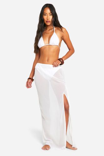 Womens Chiffon Beach Maxi Skirt - - L - boohoo - Modalova