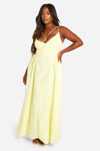 Womens Plus Double Strap Maxi Dress - - 16 - boohoo - Modalova