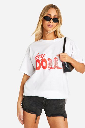 Womens Dolly Oversized Graphic T-shirt - - L - boohoo - Modalova