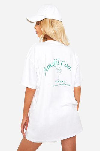 Womens Almafi Coast Oversized T-shirt - - M - boohoo - Modalova