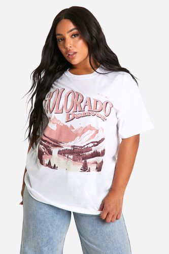 Womens Plus Colorado Oversized T Shirt - - 20 - boohoo - Modalova