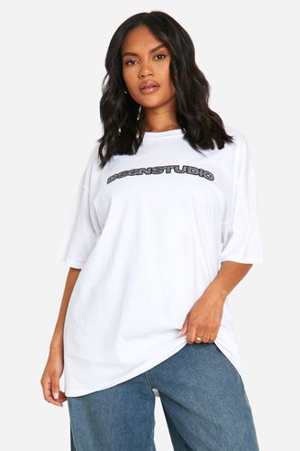 Womens Plus Leopard Dsgn Studio Oversized T Shirt - - 16 - boohoo - Modalova