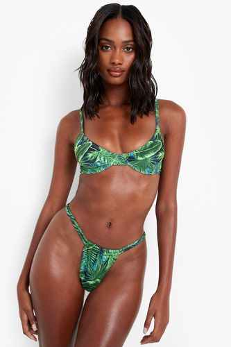 Womens Tropicana Underwired Bikini Top - - 12 - boohoo - Modalova