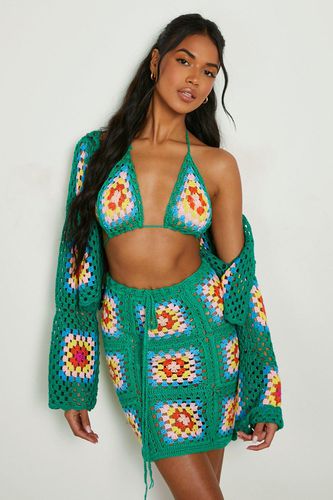 Womens Premium Crochet Mini Skirt - - M - boohoo - Modalova