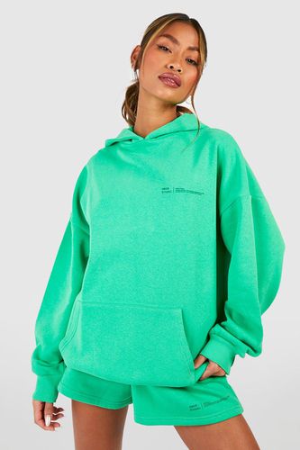 Womens Dsgn Studio Text Print Hooded Short Tracksuit - - M - boohoo - Modalova