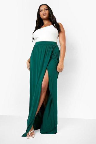 Womens Plus Jersey Wrap Maxi Skirt - - 16 - boohoo - Modalova