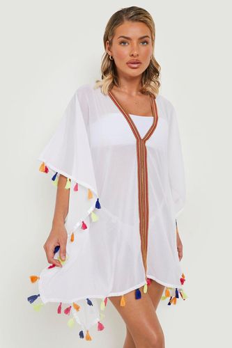 Womens Tassel Beach Kaftan - - L - boohoo - Modalova