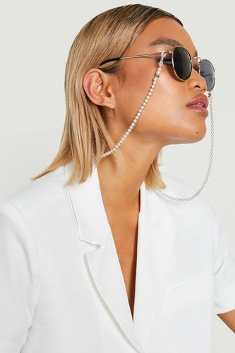 Womens Faux Pearl Sunglasses Chain - - One Size - boohoo - Modalova
