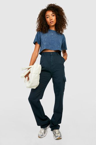 Womens Tall Wide Leg Relaxed Cargo Trouser - - 10 - boohoo - Modalova