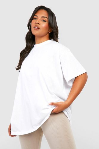 Womens Plus Super Oversized Crew Neck Basic Cotton T-shirt - - 18 - boohoo - Modalova
