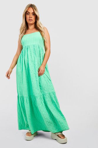 Womens Plus Textured Maxi Dress - - 18 - boohoo - Modalova