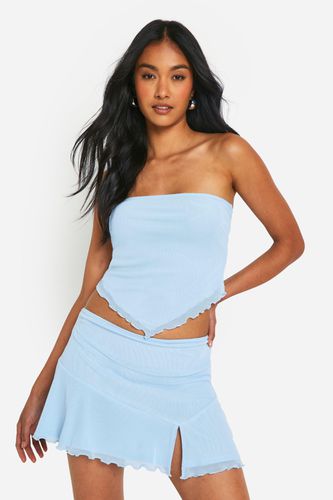 Womens Frilled Hem Mini Skirt - - 16 - boohoo - Modalova