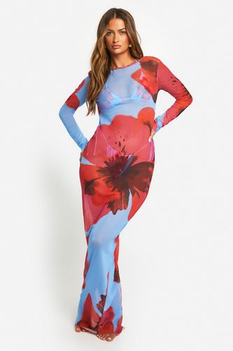 Womens Floral Maxi Beach Dress - - M - boohoo - Modalova