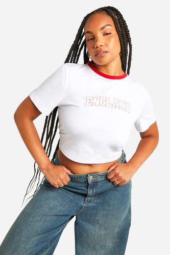 Womens Plus England Printed Baby T-shirt - - 24 - boohoo - Modalova