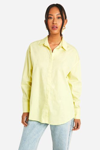 Womens Lemon Oversized Shirt And Matching Hair Scrunchie Set - - 10 - boohoo - Modalova