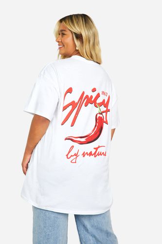 Womens Plus Spicy T-shirt - - 16 - boohoo - Modalova
