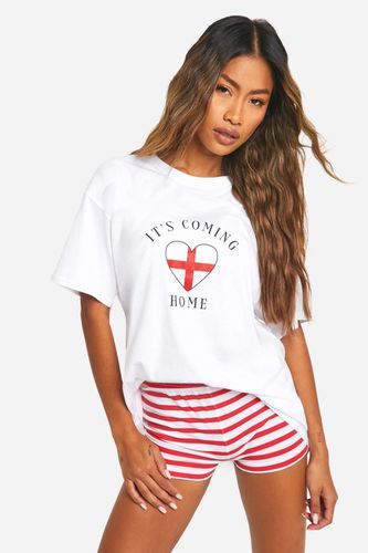 Womens England Its Coming Home Oversized T-shirt - - M - boohoo - Modalova