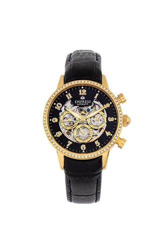 Womens Beatrice Automatic Skeleton Dial Leather-Band Watch with Day & Date - - One Size - NastyGal UK (+IE) - Modalova