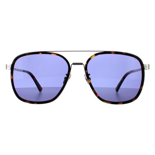 Womens Aviator Dark Havana Blue SPLC49 Lewis 21 Sunglasses - - One Size - Police - Modalova