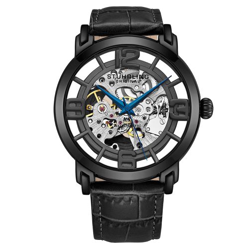 Winchester Automatic 42 mm Skeleton Watch with Leather Band - - One Size - STÜHRLING Original - Modalova