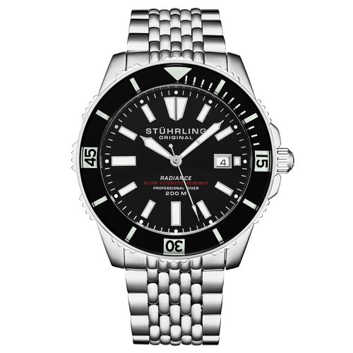 Swiss Automatic Depthmaster Radiance Diver Watch Stainless Steel Case With rotating Unidirectional Bezel and Stainless Steel Beaded metal bracelet Wat - NastyGal UK (+IE) - Modalova