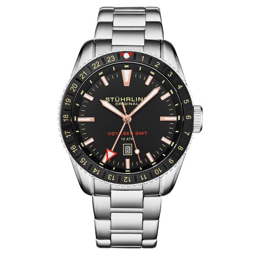 Voyager GMT Quartz GMT Diver Watch with Stainless Steel Bracelet - - One Size - NastyGal UK (+IE) - Modalova