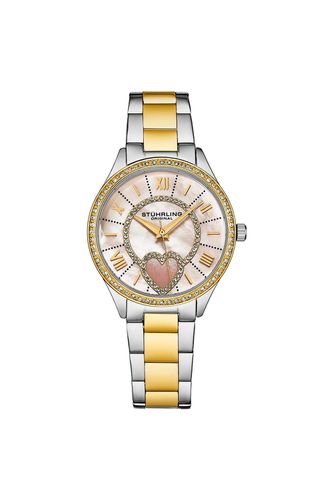 Women's Heart Themed Watch: Quartz Crystal, Blue Mother of Pearl Dial, and Stainless Steel Band" - - One Size - NastyGal UK (+IE) - Modalova