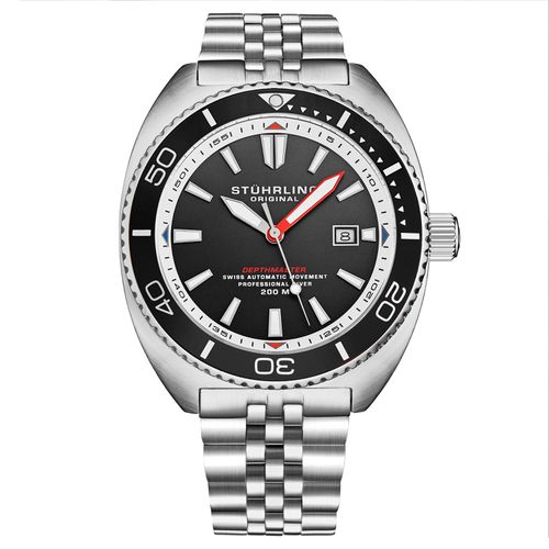 Swiss Automatic Depthmaster Diver Watch Stainless Steel Case With rotating Unidirectional Bezel and Stainless Steel 5 Link Jubilee Bracelet Water Resi - NastyGal UK (+IE) - Modalova