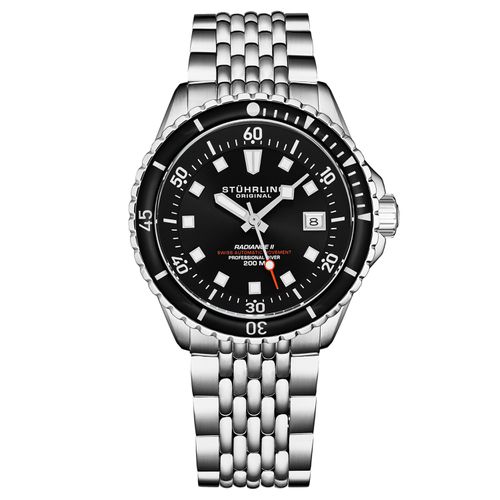 Swiss Automatic Depthmaster Radiance Diver Watch Stainless Steel Case With rotating Unidirectional Bezel and Stainless Steel Beaded metal bracelet Wat - STÜHRLING Original - Modalova