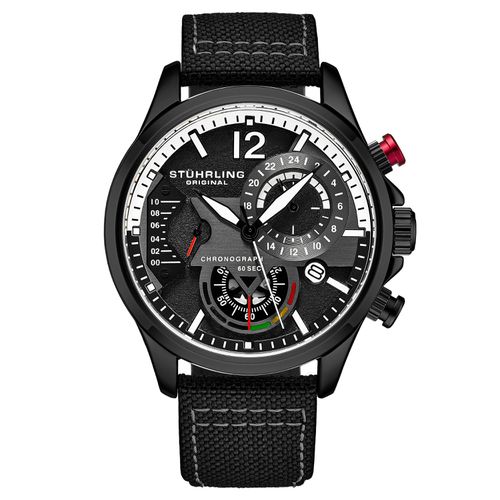 Cordura Quartz 45mm Aviator Watch with Leather Strap - - One Size - NastyGal UK (+IE) - Modalova