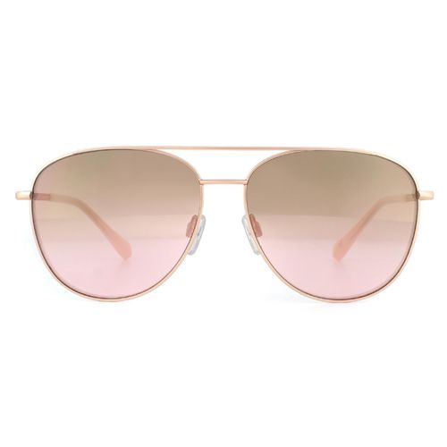 Womens Aviator Brushed Rose Gold Brown Gradient Sunglasses - - One Size - Ted Baker - Modalova