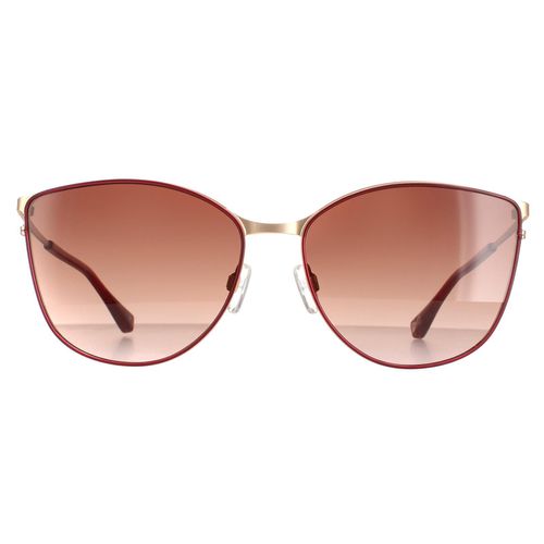 Womens Cat Eye Matte Gold Burgundy Red TB1526 Hope Sunglasses - - One Size - NastyGal UK (+IE) - Modalova
