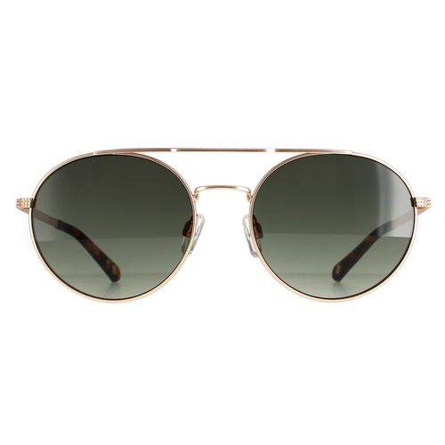 Round Gunmetal Dark Green Gradient TB1531 Warner Sunglasses - One Size - Ted Baker - Modalova