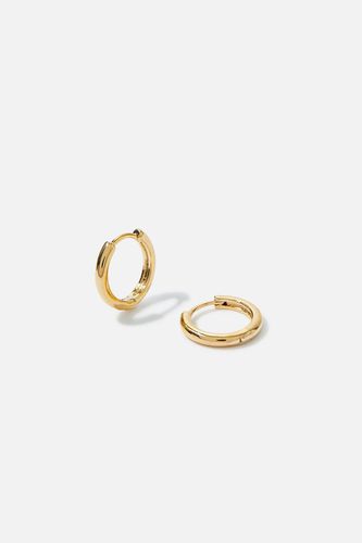 Womens Gold-Plated Plain Huggie Hoop Earrings - - One Size - NastyGal UK (+IE) - Modalova