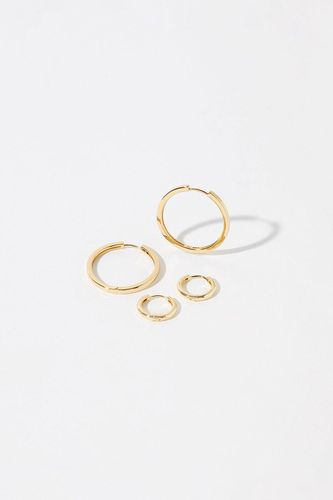 Womens Gold-Plated Hoop Earring Set - - One Size - Accessorize - Modalova