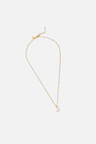 Womens Gold-Plated Irregular Pearl Necklace - - One Size - Accessorize - Modalova