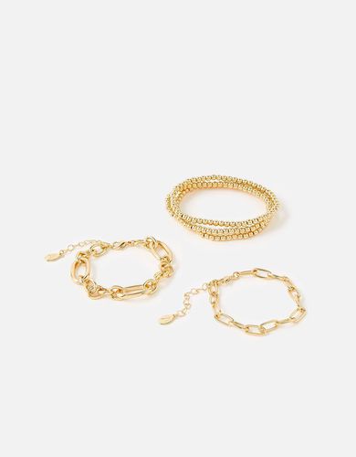 Womens Chain and Stretch Beaded Bracelets 5 Pack - - One Size - Accessorize - Modalova