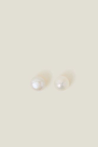 Womens 14ct Gold-Plated Pearl Earrings - - One Size - Accessorize - Modalova