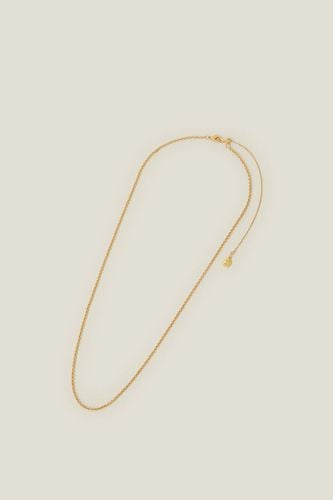 Womens 14ct Gold-Plated Belcher Chain Necklace - - One Size - Accessorize - Modalova