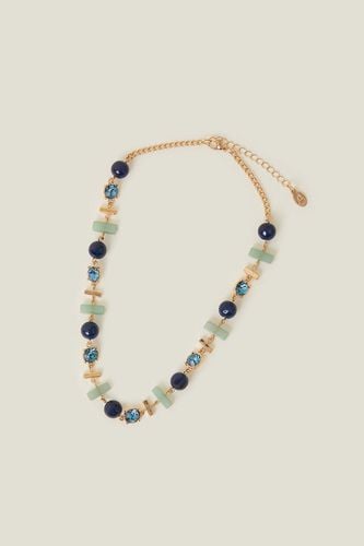 Womens Mixed Shape Stone Necklac - - One Size - NastyGal UK (+IE) - Modalova