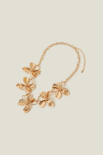 Womens Flower Statement Necklace - - One Size - Accessorize - Modalova