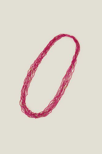 Womens Layered Long Bead Necklace - - One Size - NastyGal UK (+IE) - Modalova